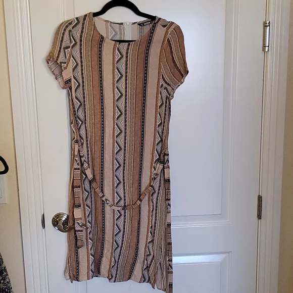 brown tribal dress Long Boho Dress main image 0